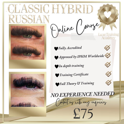 Classic, Hybrid, Russian Lash Online Course