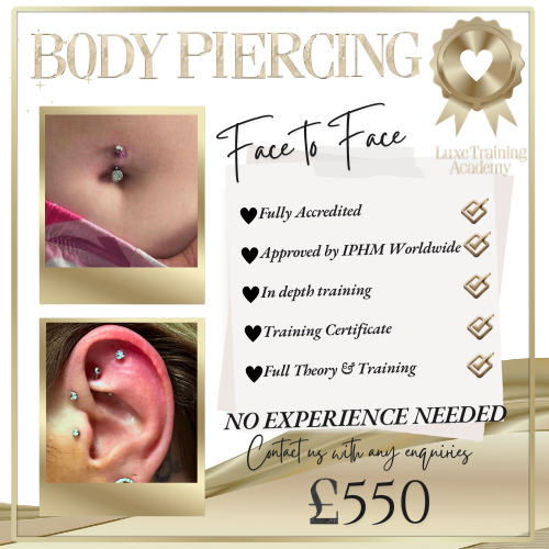 Body Piercing Face to Face Course