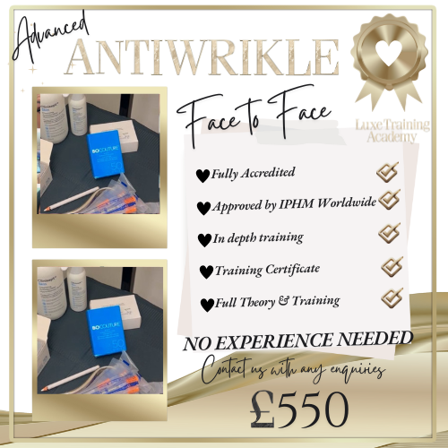Advanced Antiwrinkle Face to Face Course