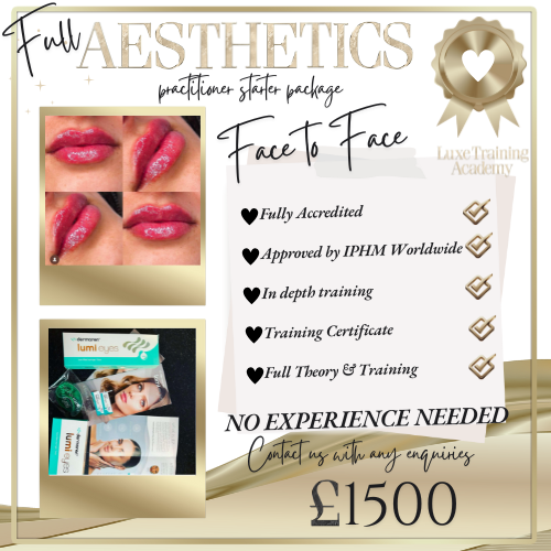 Full Aesthetics Practitioner Starter Package Face to Face Course